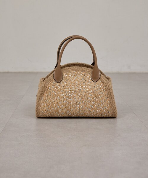 GALLARDAGALANTE(ガリャルダガランテ)の「【Jhuri Shate】ハーフサークルバッグ/S(トートバッグ・レディース・ブラック/ベージュ・FREE)」の21枚目の写真