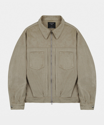 LETTERCOMO（レテルコモ）の「アーバンスウェードブルゾンジャケットベージュ（その他アウター）」