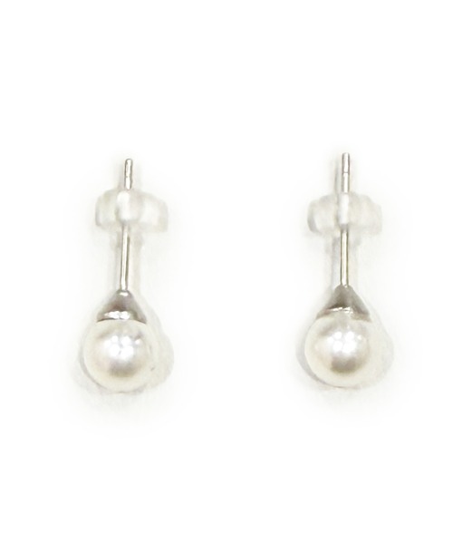 CARROLL（キャロル）の「CARROLL キャロル パールキャッチピアス "6mm"（ピアス（両耳用）・レディース・ホワイト・FREE）」の2枚目の写真