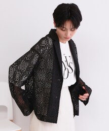 OPAQUE.CLIP | レーステーラードジャケット【洗濯機OK】(テーラードジャケット)