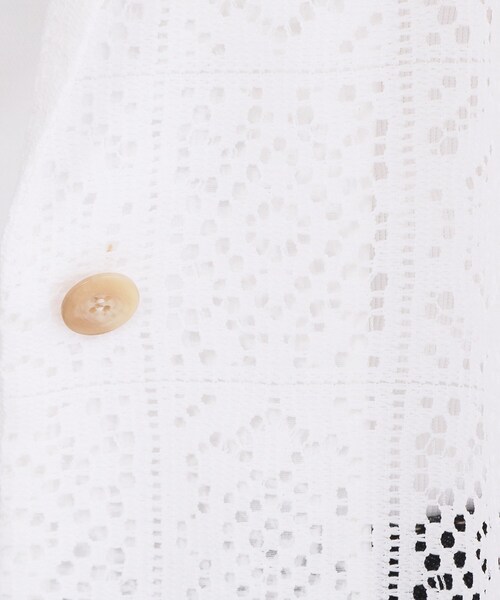 OPAQUE.CLIP（オペークドットクリップ）の「レーステーラードジャケット【洗濯機OK】（テーラードジャケット・レディース・ブラック/ホワイト・40/38/42）」の20枚目の写真