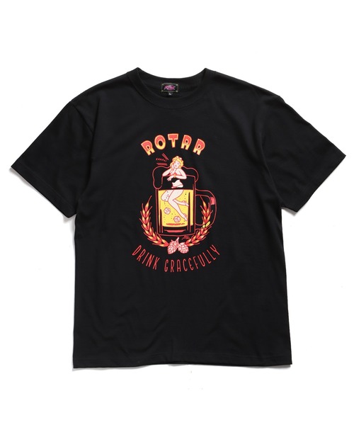 ROTAR(ローター)の「DRINK GRACEFULLY Tee(Tシャツ/カットソー・メンズ・ブラック/ライトブルー/ホワイト・SMALL/MEDIUM/LARGE/X-LARGE)」の2枚目の写真