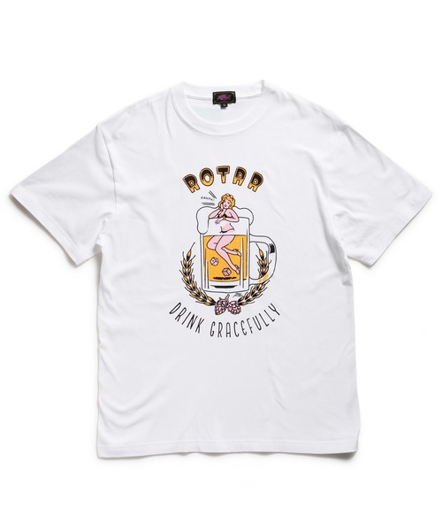 ROTAR(ローター)の「DRINK GRACEFULLY Tee(Tシャツ/カットソー・メンズ・ブラック/ライトブルー/ホワイト・SMALL/MEDIUM/LARGE/X-LARGE)」の5枚目の写真