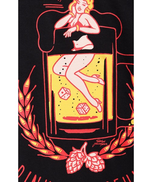 ROTAR(ローター)の「DRINK GRACEFULLY Tee(Tシャツ/カットソー・メンズ・ブラック/ライトブルー/ホワイト・SMALL/MEDIUM/LARGE/X-LARGE)」の10枚目の写真