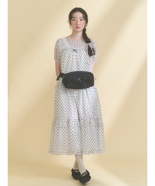 merry jenny（メリージェニー）の「リボンマルチウェイバッグ（ボディバッグ/ウエストポーチ・レディース・ミント/ブラック・FREE）」の16枚目の写真