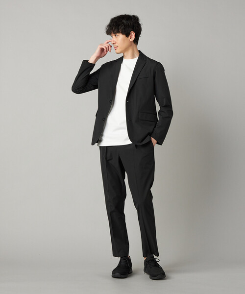 COMME CA MEN(コムサメン)の「【撥水】【COMME CA MEN BLACK】【セットアップ対応】〔TEXBRID〕ライトジャケット(テーラードジャケット・メンズ・ブラック・L/M)」の4枚目の写真