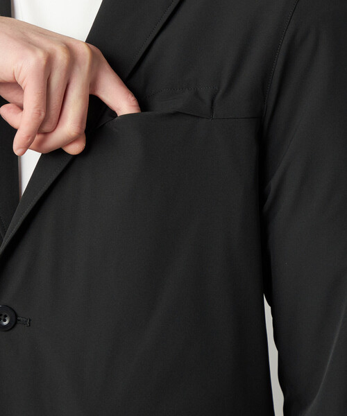 COMME CA MEN(コムサメン)の「【撥水】【COMME CA MEN BLACK】【セットアップ対応】〔TEXBRID〕ライトジャケット(テーラードジャケット・メンズ・ブラック・L/M)」の11枚目の写真