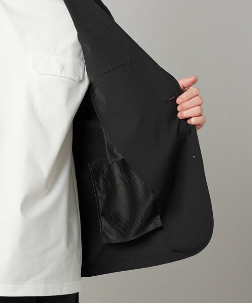 COMME CA MEN(コムサメン)の「【撥水】【COMME CA MEN BLACK】【セットアップ対応】〔TEXBRID〕ライトジャケット(テーラードジャケット・メンズ・ブラック・L/M)」の15枚目の写真
