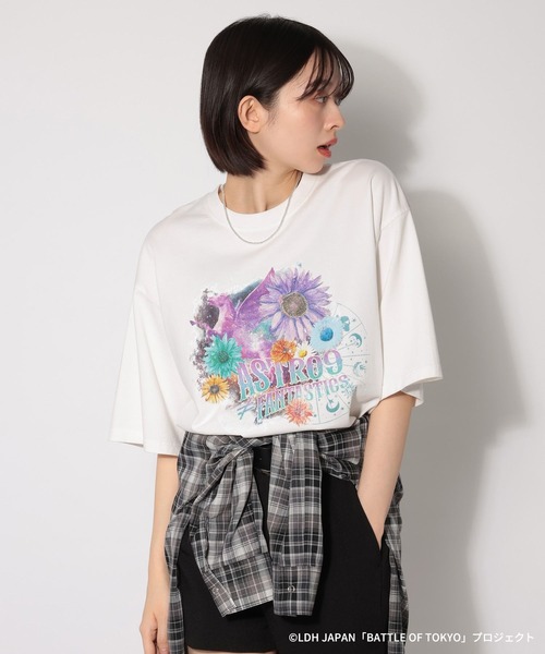 PAGEBOY(ページボーイ)の「【BATTLE OF TOKYO】Astro9 Tシャツ(Tシャツ/カットソー・レディース・ブラック/オフホワイト・FREE)」の2枚目の写真