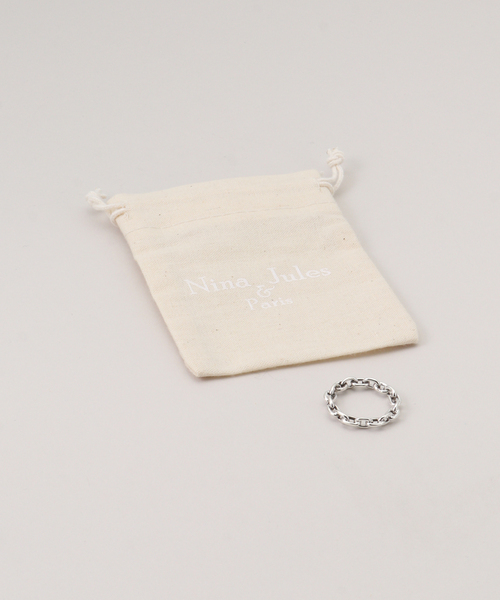 NINA&JULES(ニナエジュール)の「Nina&Jules/ニナ・エ・ジュール Loop Link Ring(リング・レディース・シルバー・13)」の5枚目の写真