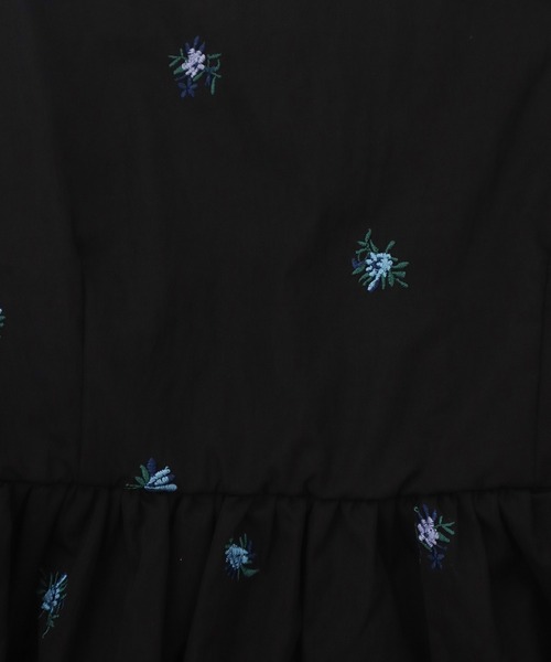 HEILIS(ヘイリス)の「花柄刺繍キャミソール / 花柄 刺繍 キャミ ブラック ノースリーブ 韓国 春服 夏服 秋服 冬服 ガーリー トレンド チュニック トップス レイヤード セットアップ対応(キャミソール・レディース・ブラック・FREE)」の18枚目の写真