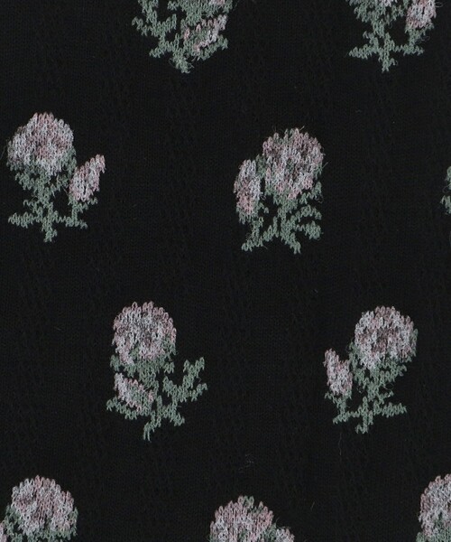 FALKE（ファルケ）の「＜FALKE＞FLOWERS ソックス（ソックス/靴下・レディース・ホワイト/ブラック・35/38）」の3枚目の写真
