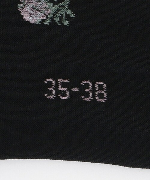 FALKE（ファルケ）の「＜FALKE＞FLOWERS ソックス（ソックス/靴下・レディース・ホワイト/ブラック・35/38）」の5枚目の写真