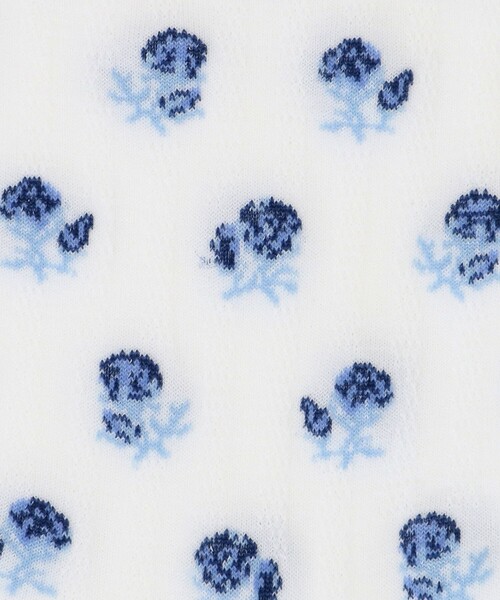 FALKE（ファルケ）の「＜FALKE＞FLOWERS ソックス（ソックス/靴下・レディース・ホワイト/ブラック・35/38）」の6枚目の写真