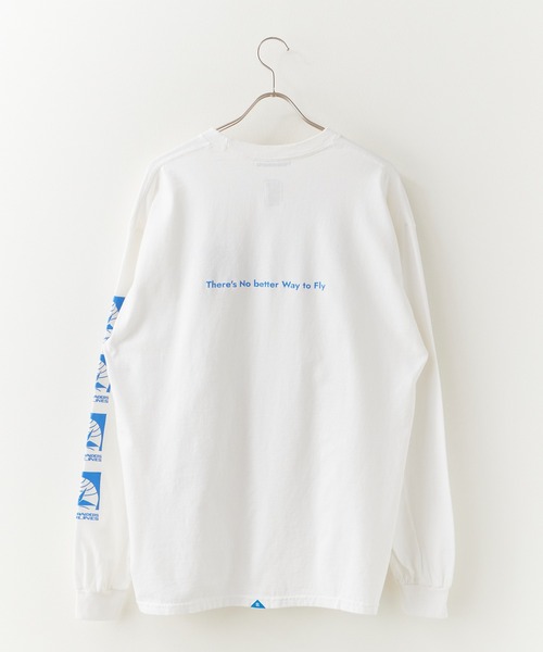Liberaiders(リベレイダース)の「Liberaiders/リベレイダース AIRLINE L/S TEE 袖プリント ロンT 2026年春夏(Tシャツ/カットソー・メンズ・ホワイト/ブルー・M/L/XL)」の10枚目の写真