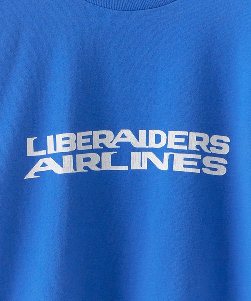 Liberaiders(リベレイダース)の「Liberaiders/リベレイダース AIRLINE L/S TEE 袖プリント ロンT 2026年春夏(Tシャツ/カットソー・メンズ・ホワイト/ブルー・M/L/XL)」の13枚目の写真