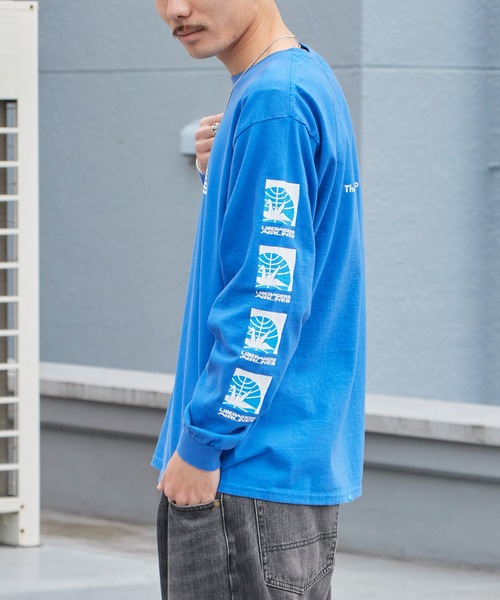 Liberaiders(リベレイダース)の「Liberaiders/リベレイダース AIRLINE L/S TEE 袖プリント ロンT 2026年春夏(Tシャツ/カットソー・メンズ・ホワイト/ブルー・M/L/XL)」の19枚目の写真