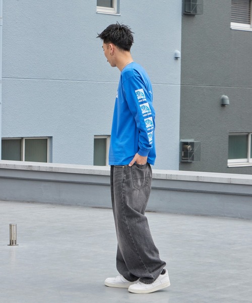 Liberaiders(リベレイダース)の「Liberaiders/リベレイダース AIRLINE L/S TEE 袖プリント ロンT 2026年春夏(Tシャツ/カットソー・メンズ・ホワイト/ブルー・M/L/XL)」の21枚目の写真