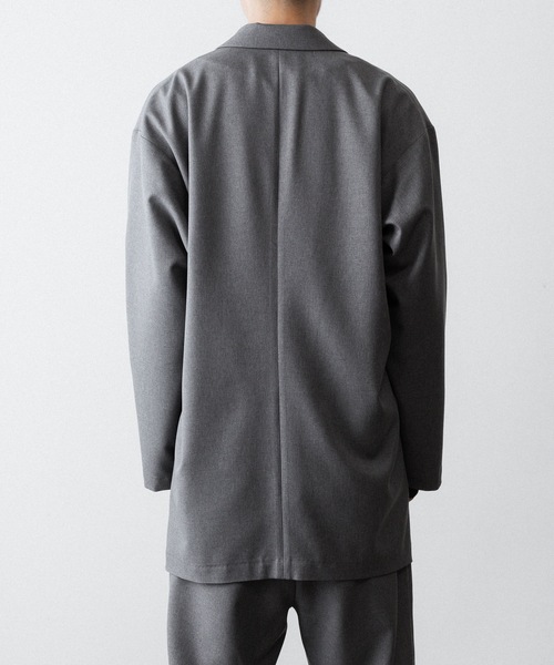 ato(アトウ)の「ONE BUTTON DEEP V-ZONE JACKET(テーラードジャケット・メンズ・トップグレー/ブラック・46/48)」の7枚目の写真