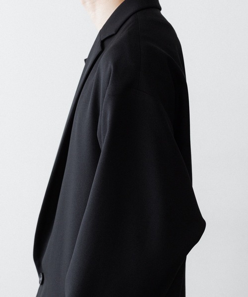 ato(アトウ)の「ONE BUTTON DEEP V-ZONE JACKET(テーラードジャケット・メンズ・トップグレー/ブラック・46/48)」の16枚目の写真