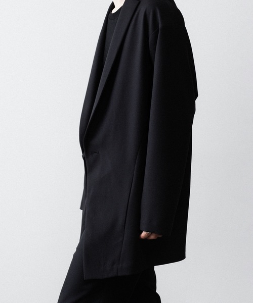 ato(アトウ)の「ONE BUTTON DEEP V-ZONE JACKET(テーラードジャケット・メンズ・トップグレー/ブラック・46/48)」の15枚目の写真