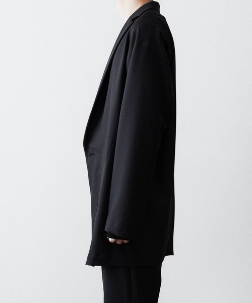 ato(アトウ)の「ONE BUTTON DEEP V-ZONE JACKET(テーラードジャケット・メンズ・トップグレー/ブラック・46/48)」の20枚目の写真