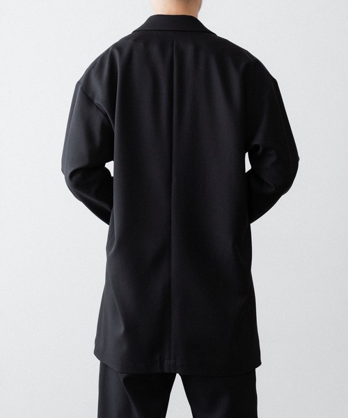 ato(アトウ)の「ONE BUTTON DEEP V-ZONE JACKET(テーラードジャケット・メンズ・トップグレー/ブラック・46/48)」の19枚目の写真