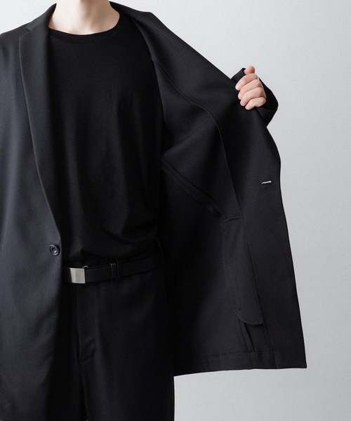 ato(アトウ)の「ONE BUTTON DEEP V-ZONE JACKET(テーラードジャケット・メンズ・トップグレー/ブラック・46/48)」の13枚目の写真