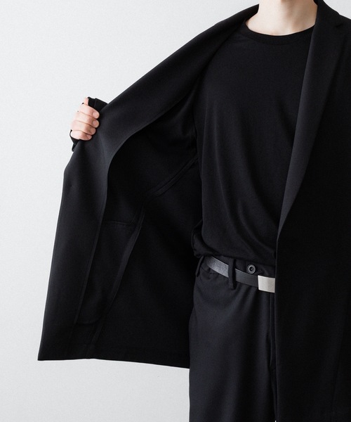 ato(アトウ)の「ONE BUTTON DEEP V-ZONE JACKET(テーラードジャケット・メンズ・トップグレー/ブラック・46/48)」の12枚目の写真