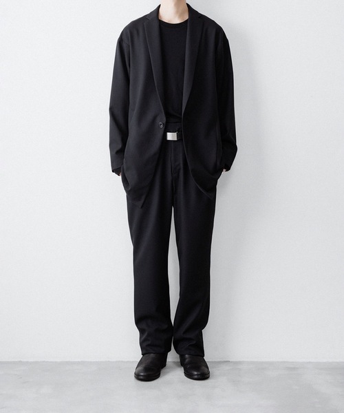 ato(アトウ)の「ONE BUTTON DEEP V-ZONE JACKET(テーラードジャケット・メンズ・トップグレー/ブラック・46/48)」の11枚目の写真