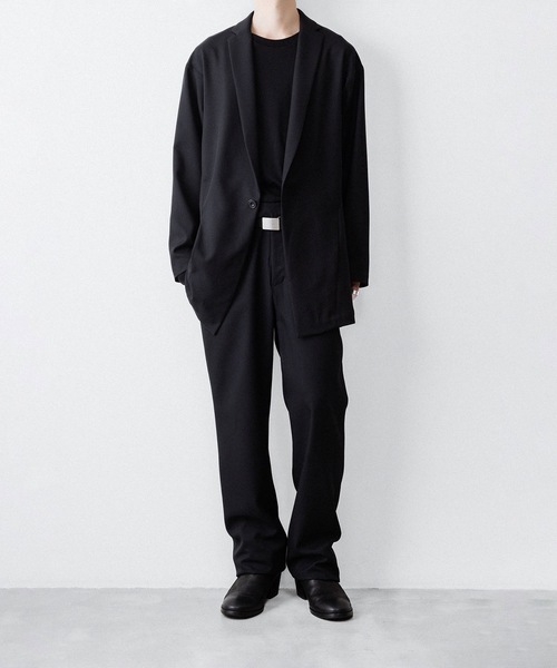 ato(アトウ)の「ONE BUTTON DEEP V-ZONE JACKET(テーラードジャケット・メンズ・トップグレー/ブラック・46/48)」の10枚目の写真