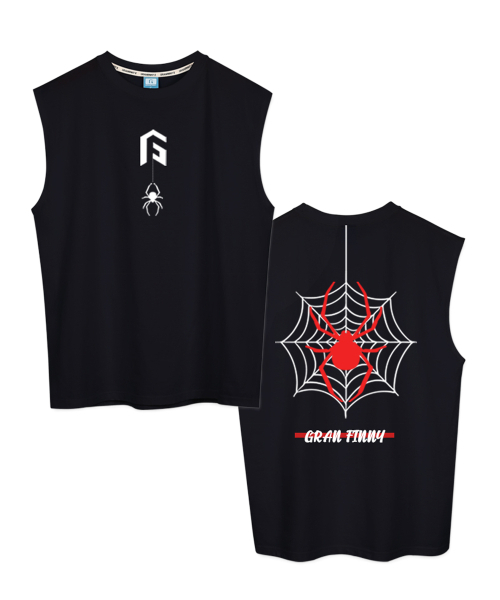 GRANFINNY（グランフィニ）の「スパイダー スリーブレス SGX（Tシャツ/カットソー・レディース・ホワイト/ブラック/グリーン・FREE）」の4枚目の写真