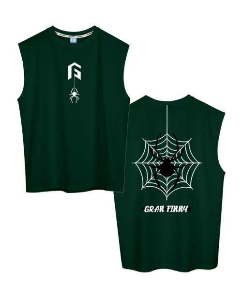 GRANFINNY（グランフィニ）の「スパイダー スリーブレス SGX（Tシャツ/カットソー・レディース・ホワイト/ブラック/グリーン・FREE）」の5枚目の写真