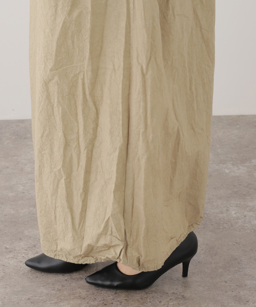 La TOTALITE（ラトータリテ）の「【洗える】Munich/ミューニック 麻混ノースリワンピース（ワンピース・レディース・ベージュ/ピンク・FREE）」の9枚目の写真