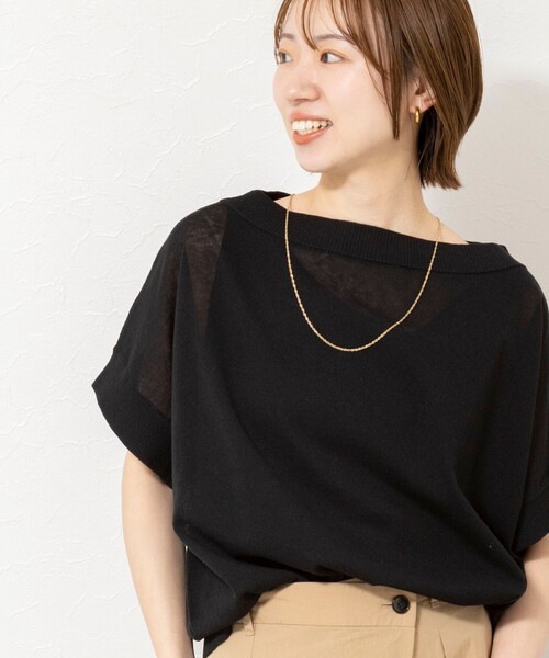 NOLLEY’S(ノーリーズ)の「《手洗い可能》コットンセルロースリラックスプルオーバー(ニット/セーター・レディース・ブラウン/ブラック/オレンジ/オフホワイト・FREE)」の19枚目の写真