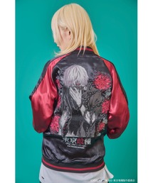 BENDER TOKYO（ベンダートウキョウ）の「『東京喰種 トーキョーグール』×『P.N UNDERGROUND ピー エヌ アンダーグラウンド』コラボ / 金木研（かねきけん）覚醒 刺繍 リバーシブル スカジャン（スカジャン）」