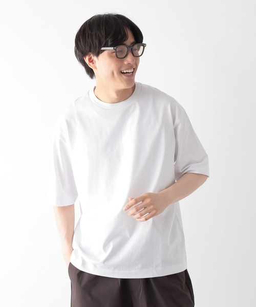 GLOBAL WORK（グローバルワーク）の「汗シミ軽減クリーンT/638502（Tシャツ/カットソー・メンズ・ブルー系その他6/ホワイト/ライトグレー/チャコールグレー・MEDIUM/SMALL/X-LARGE/LARGE）」の2枚目の写真