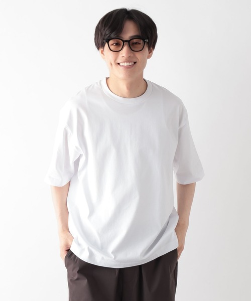 GLOBAL WORK（グローバルワーク）の「汗シミ軽減クリーンT/638502（Tシャツ/カットソー・メンズ・ブルー系その他6/ホワイト/ライトグレー/チャコールグレー・MEDIUM/SMALL/X-LARGE/LARGE）」の5枚目の写真