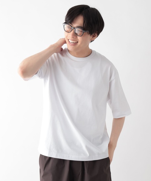 GLOBAL WORK（グローバルワーク）の「汗シミ軽減クリーンT/638502（Tシャツ/カットソー・メンズ・ブルー系その他6/ホワイト/ライトグレー/チャコールグレー・MEDIUM/SMALL/X-LARGE/LARGE）」の7枚目の写真