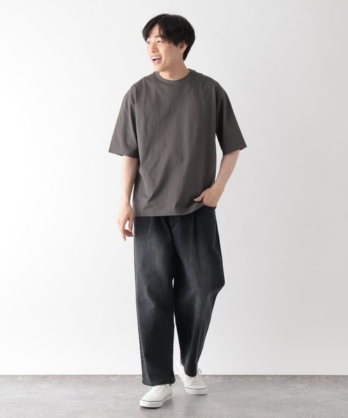 GLOBAL WORK（グローバルワーク）の「汗シミ軽減クリーンT/638502（Tシャツ/カットソー・メンズ・ブルー系その他6/ホワイト/ライトグレー/チャコールグレー・MEDIUM/SMALL/X-LARGE/LARGE）」の14枚目の写真
