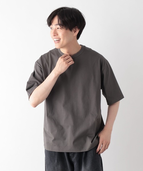GLOBAL WORK（グローバルワーク）の「汗シミ軽減クリーンT/638502（Tシャツ/カットソー・メンズ・ブルー系その他6/ホワイト/ライトグレー/チャコールグレー・MEDIUM/SMALL/X-LARGE/LARGE）」の18枚目の写真