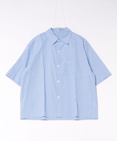 JOHNNY WOLF(ジョニーウルフ)の「ENVY クロップド ルーズ ボックス ベーシック シャツ / ショート丈(シャツ/ブラウス・メンズ・ブルー/ブラック/ホワイト・L/M/XL)」の7枚目の写真