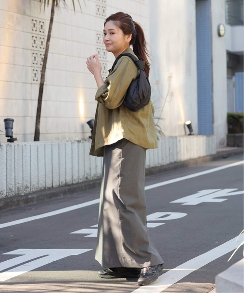 JOURNAL STANDARD(ジャーナルスタンダード)の「《追加2》リネンミリタリージャケット(ミリタリージャケット・レディース・ブラウン/ブラック/カーキ・FREE)」の8枚目の写真