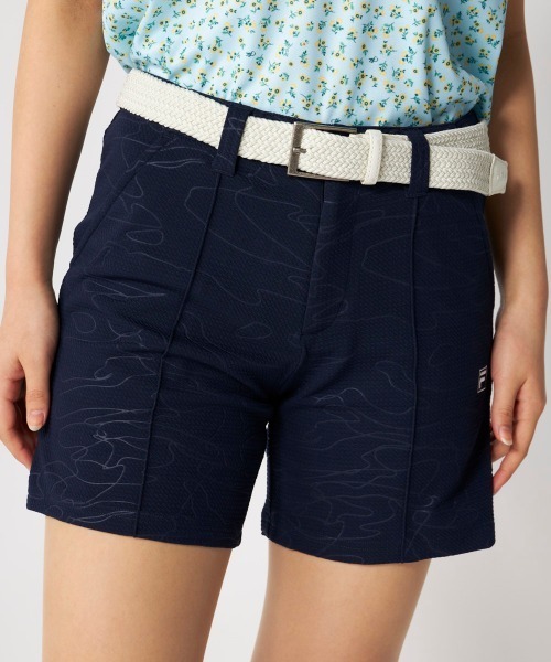 FILA GOLF(フィラゴルフ )の「【FILA GOLF:フィラゴルフ】レディースエンボス加工ハーフパンツ ゴルフ(その他パンツ・レディース・ホワイト/ライトブルー/ネイビー・X-LARGE/LARGE/MEDIUM/SMALL/XX-LARGE)」の3枚目の写真