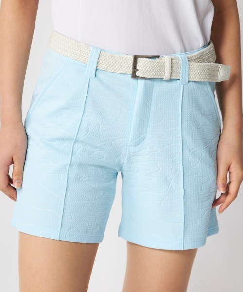FILA GOLF(フィラゴルフ )の「【FILA GOLF:フィラゴルフ】レディースエンボス加工ハーフパンツ ゴルフ(その他パンツ・レディース・ホワイト/ライトブルー/ネイビー・X-LARGE/LARGE/MEDIUM/SMALL/XX-LARGE)」の2枚目の写真