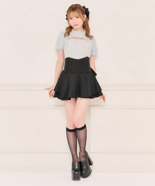 apres jour(アプレジュール)の「フロントオープン袖チュールサマーニット(ニット/セーター・レディース・ブルー/オフホワイト/ピンクベージュ・X-LARGE/フリー)」の22枚目の写真
