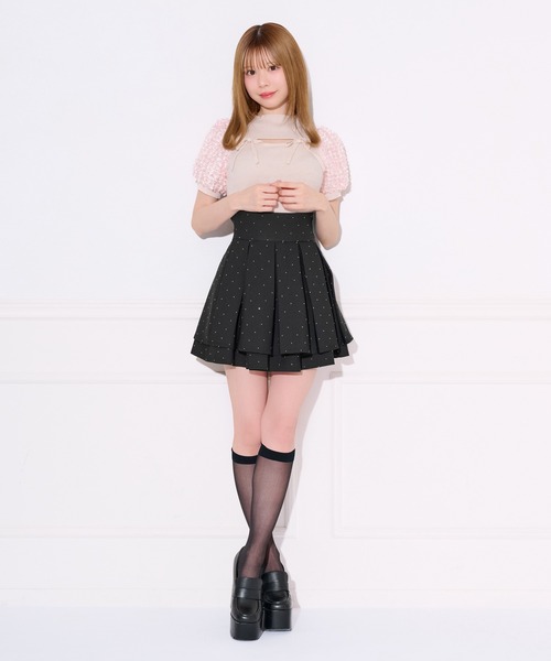 apres jour(アプレジュール)の「フロントオープン袖チュールサマーニット(ニット/セーター・レディース・ブルー/オフホワイト/ピンクベージュ・X-LARGE/フリー)」の16枚目の写真
