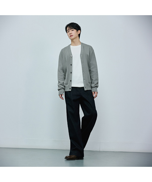 MINDBRIDGE(マインドブリッジ)の「ワイドワンタックロー デニムパンツ(デニムパンツ・メンズ・インディゴブルー・29/30/31/32/33/34)」の1枚目の写真