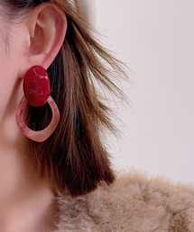 F&D : レトロコンビアクリルピアス