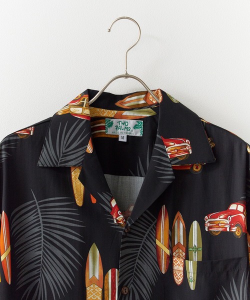 TWO PALMS(トゥーパームス)の「TWO PALMS/トゥーパームス レーヨン ハワイアンシャツ アロハシャツ 柄シャツ 開襟シャツ 2026年 夏 夏服(シャツ/ブラウス・メンズ・ブラック系その他2/ブラック系その他3/ブラック系その他4/ブラック系その他/ブラウン系その他・M/L)」の11枚目の写真